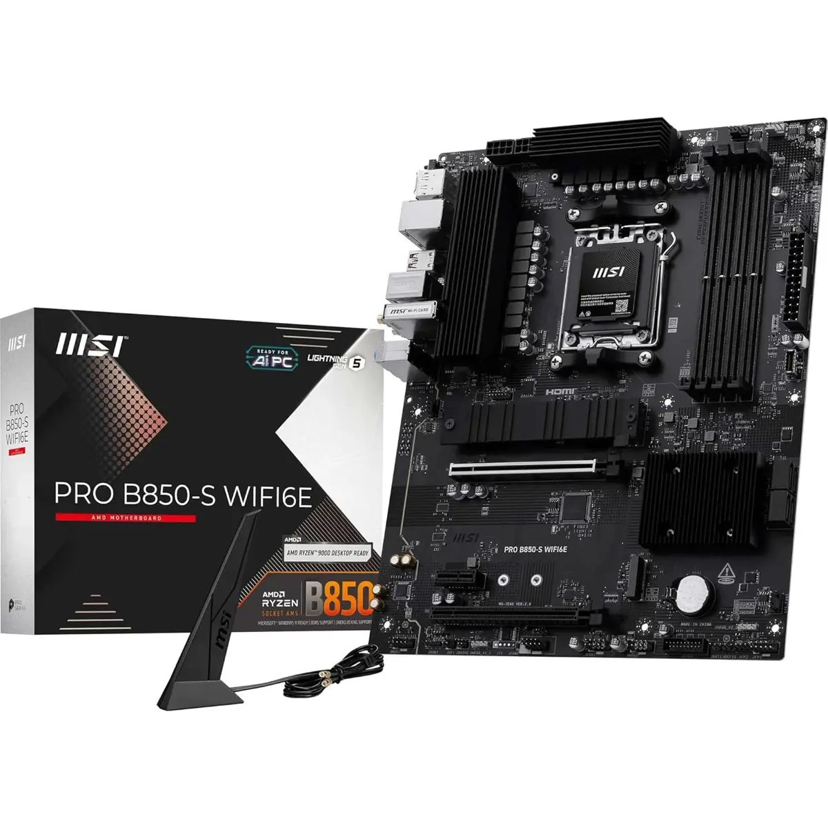 MSI Pro B850M-S Wi-Fi 6E Motherboard