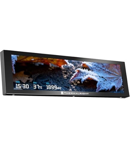 Thermalright Trofeo Vision LCD AIO Display 9.16 Inch PC Monitor - Black