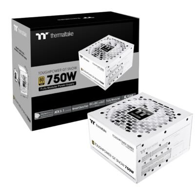 Thermaltake Toughpower GT 750W 80 Plus Gold Power Supply - Snow