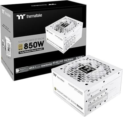 Thermaltake Toughpower GT 850W 80 Plus Gold Power Supply - Snow
