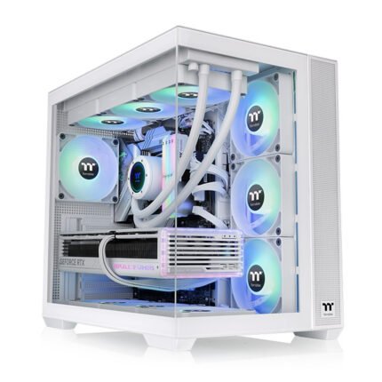 Thermaltake View 380 TG ARGB Mid Tower Gaming Case - Snow