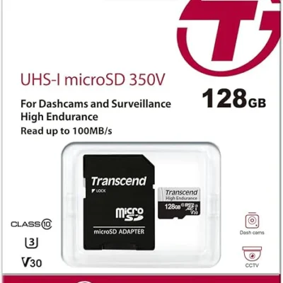 Transcend 340S 128GB micro SD High Performance Memory Card