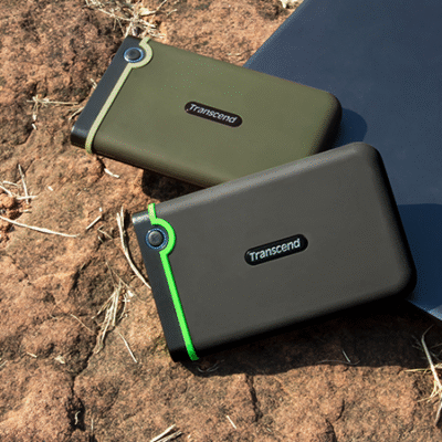 Transcend StoreJet 25M3S 1TB External Hard drive - Black