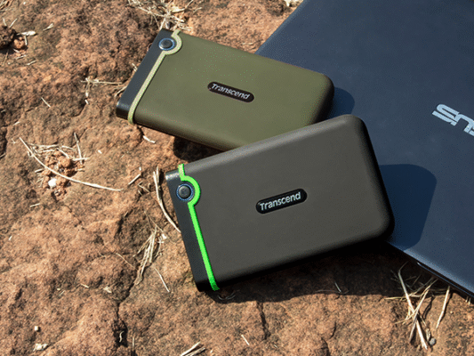 Transcend StoreJet 25M3S 1TB External Hard drive - Black