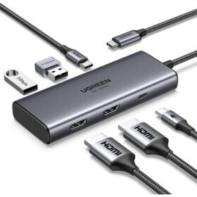 UGREEN 15852 Revodok 206 Docking Station 6 in 1 USB C Hub