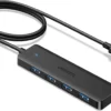 Ugreen 25946 4 Ports USB A 3.0 Hub 0.6m - Black