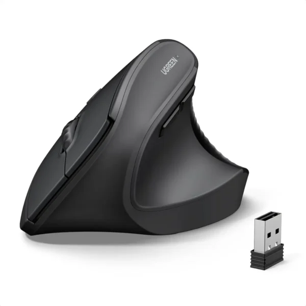 Ugreen 65042 Ergonomic Wireless Bluetooth Vertical Mouse - Black