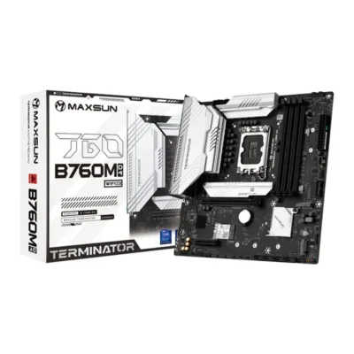 Maxsun Terminator B760M D4 Wifi6E DDR4 Intel 12/13/14th Gen microATX Motherboard
