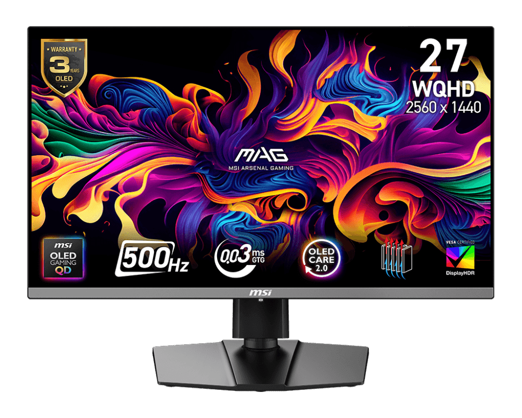 MSI MAG 272QP QD-OLED X50 27" WQHD Gaming Monitor