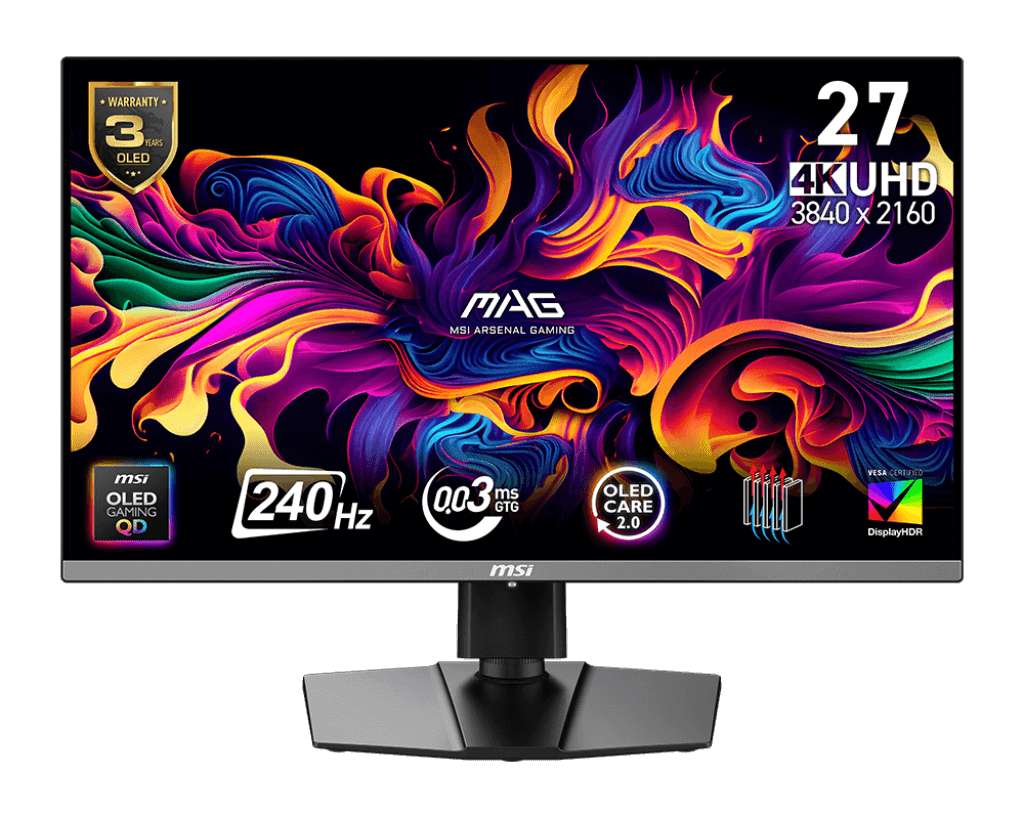 MSI MAG 272UP QD-OLED X24 240Hz UHD 27" Gaming Monitor