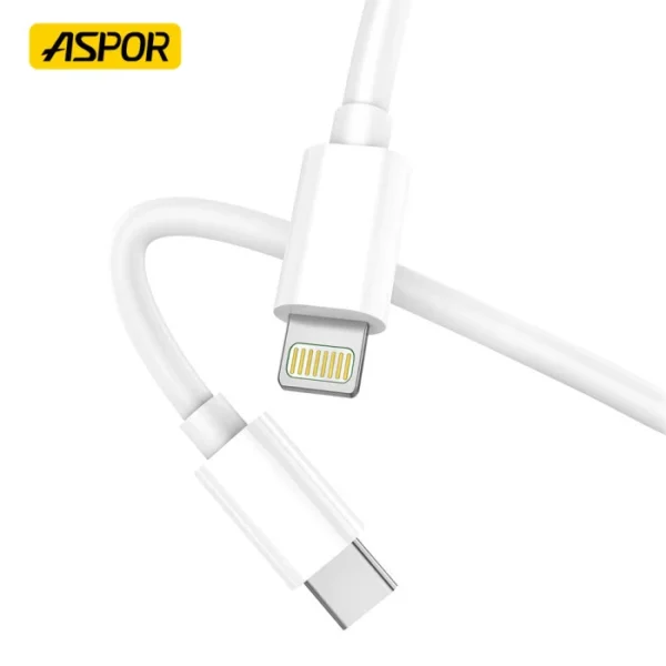 Aspor A109L 27W USB‐C to Lightning Fast Charging Cable 2M