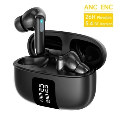 Aspor A639 ANC & ENC Wireless Earbuds 26h Total Battery Life
