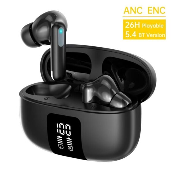 Aspor A639 ANC & ENC Wireless Earbuds 26h Total Battery Life