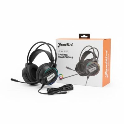 Huntbird 502 Single 3.5mm Wired Gaming Headset Interface, Stereo Sound & Built‐in Mic