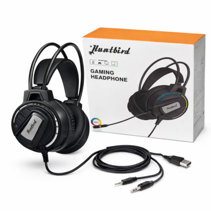 Huntbird 502 USB + 3.5mm Gaming Headphone Built‐in Mic