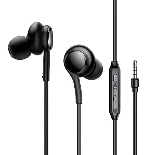 Joyroom JR-EW02 Wired Series In-Ear Wired Earphones - Black