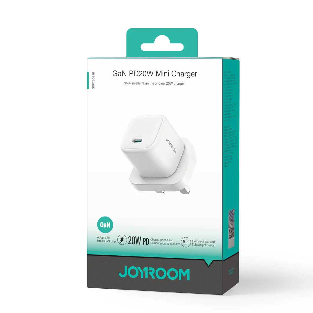 Joyroom JR-TCG08 GaN PD20W mini Charger - White