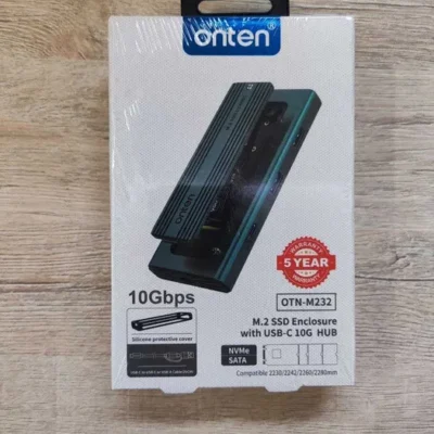 ONTEN M232 NVME M.2 ENCLOURE+DUAL USB+TYPE C