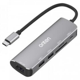 Onten OTN-95116D 6 in 1 Type-C Multi Function Dock Station