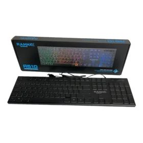 RAMKO R510 RGB Gaming Keyboard – Silent, Soft Keys & Backlight Design