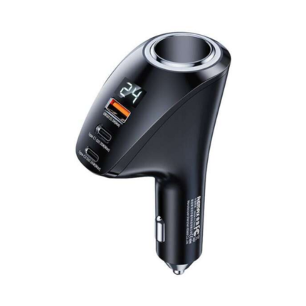 REMAX RCC339 Warriors Series 88.5W PD+QC 2C+1A Fast Car Charger with Digital Display