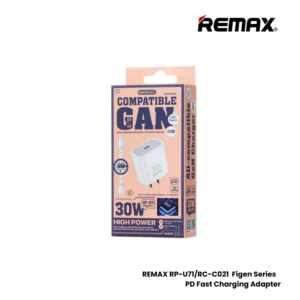 REMAX RP-U71 30W GaN Charger + RC-CO21 Type-C Cable Set – Figen Series