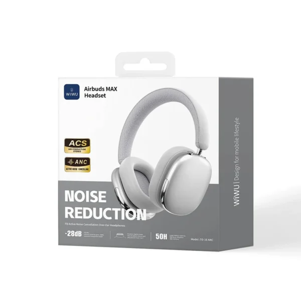 WIWU TD-16 ANC Airbuds MAX Headset - Silver