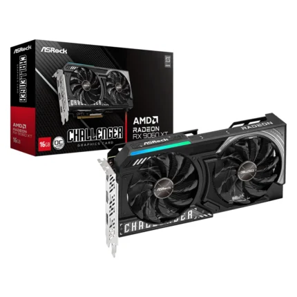 ASRock Radeon RX 9060 XT Challenger 16GB OC Gaming Graphics Card