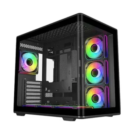 Cooler Master Elite 600 Mid-Tower 4 ARGB Fans Computer Case - Black