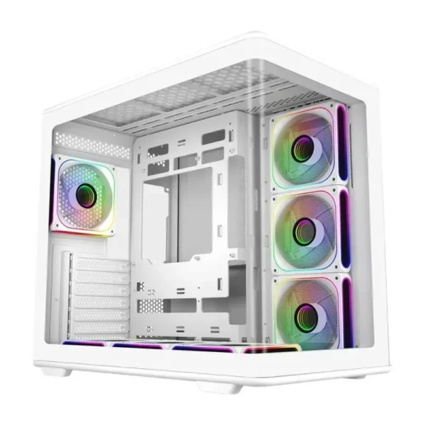 Cooler Master Elite 600 Mid-Tower 4 ARGB Fans Computer Case - White
