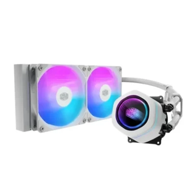 Cooler Master MasterLiquid 240 Core Nex CPU Liquid Cooler 240mm ARGB - White