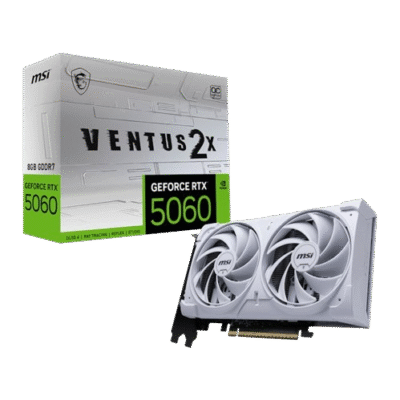 MSI GeForce RTX 5060 TI VENTUS 2X 8G OC PLUS Graphic Card - White