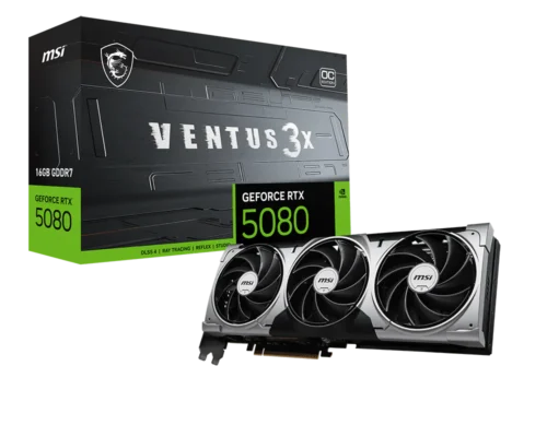 MSI GeForce RTX 5080 VENTUS 3X 16G OC Graphic Card