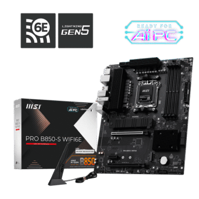 MSI Pro B850-S WIFI6E ATX AM5 DDR5 Gaming Motherboard