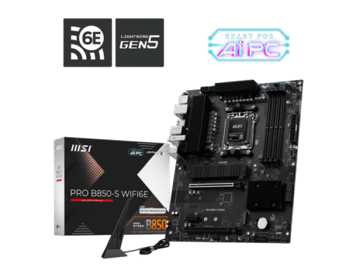 MSI Pro B850-S WIFI6E ATX AM5 DDR5 Gaming Motherboard
