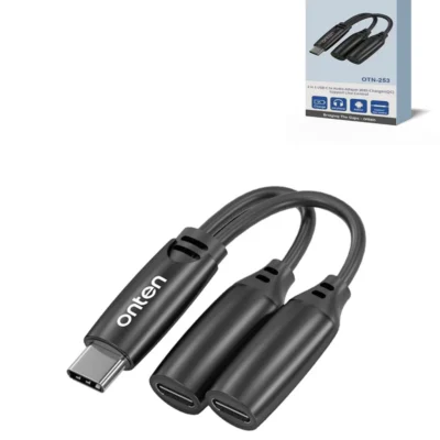 ONTEN OTN-253 2-in-1 Type-C to Type-C *2 Digital Adapter