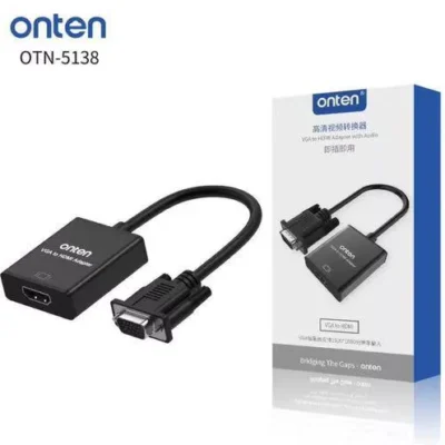 Onten OTN-5138 VGA Male to HDMI Female Adapter