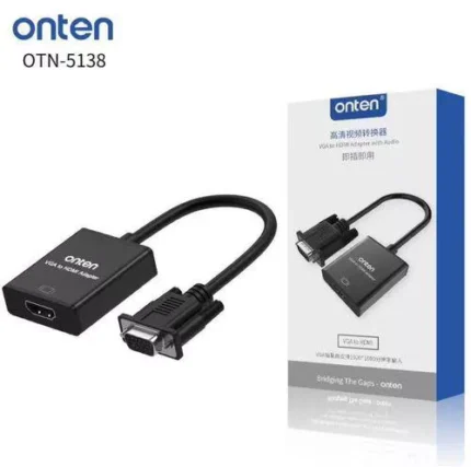 Onten OTN-5138 VGA Male to HDMI Female Adapter