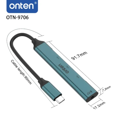 Onten OTN-9706 4-in-1 USB-C Multifunctional Hub