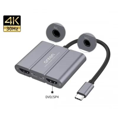 Onten OTN-UC316 Type-C to Audio And Video Capture Card