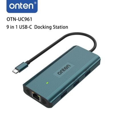 Onten OTN-UC961 9 in 1 Type C Multi-Function Docking Station