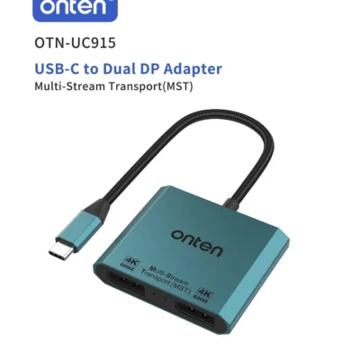 Onten UC915 USB-C to Dual DisplayPort Converter