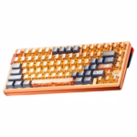 AULA AG75 ULTRA Wired Hall Effect Magnetic Gaming Keyboard – Orange + Blue