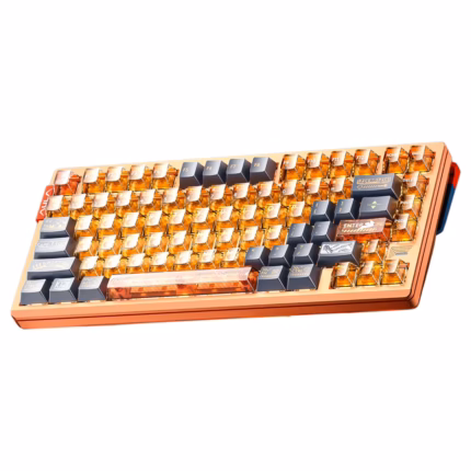 AULA AG75 ULTRA Wired Hall Effect Magnetic Gaming Keyboard – Orange + Blue