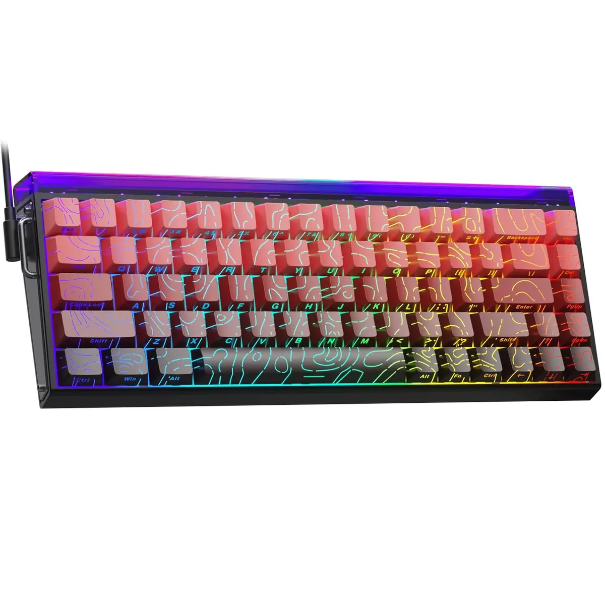 Aula Hero 68 HE 60% Gaming Keyboard Wired Magnetic Switch Keyboard ...
