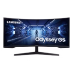 Samsung Odyssey G55T 34" Ultra WQHD 165Hz Curved Gaming Monitor
